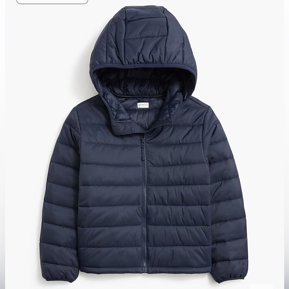 J crew Kids' lightweight packable puffer jacket